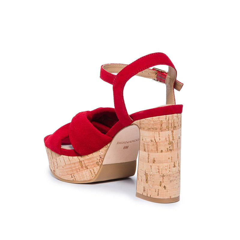 Bernardo Veronika Plateau Sandalen Dames Rood | WIX2168LP