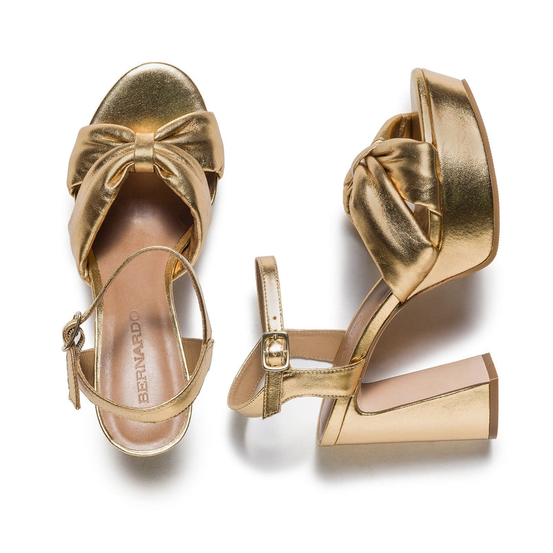 Bernardo Veronika Plateau Sandalen Dames Goud | HMT449AA